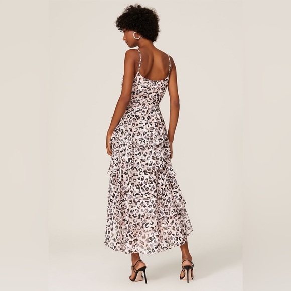 Hutch Women’s Elsa Hi-Low Leopard Print Ruffle Dress,‎ size Medium, EGUC - Picture 3 of 10